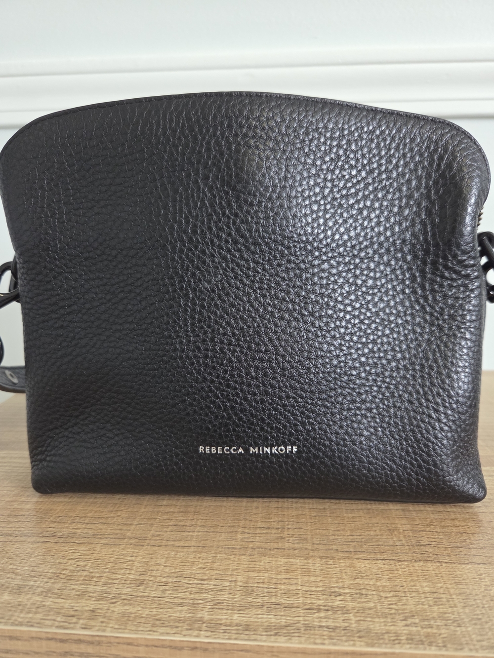 Rebecca Minkoff Black Pebbled Leather Crossbody Bag - Picture 2 of 5